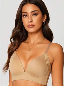 Kit 3 Bras Comfort Soft Wire-Free Bralette Comfortable Drop Microfiber Polyamide Quality Soft Does Not Wrinkle Bra Intimate Fashion Lingerie - 彩色 - 查看 2