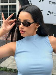 DareSee 2pcs Classic Plastic Oval Women Eyeglasses Combination For Holiday Gift Tropical Beach Vacay Outdoor Casual Activities Street Snap Beach Accessories Music Fest Y2KFest Back To School Autumn Winter Gifts Music Fest - Multicolor - View 5