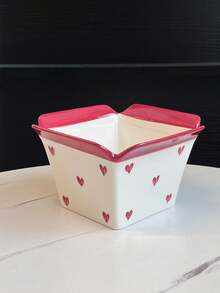 Cartoon Striped Ceramic French Fry Bucket, 750ML, Essential For Home Movie Nights, Popcorn Storage Container, Living Room Kitchen Snack Box, Home Decor (1pc) - Multicolor - View 16