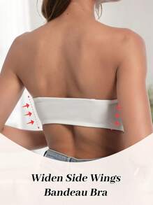 3Pcs Strapless Front Clasp Push Up Bra, Wireles Bra -Everyday Bra - Multicolor - View 6