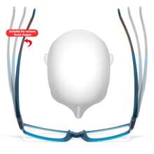 超轻运动老花镜男女款老花镜男女款方框阅读老花镜+1.0至+4.0 - 白色 - 查看 8