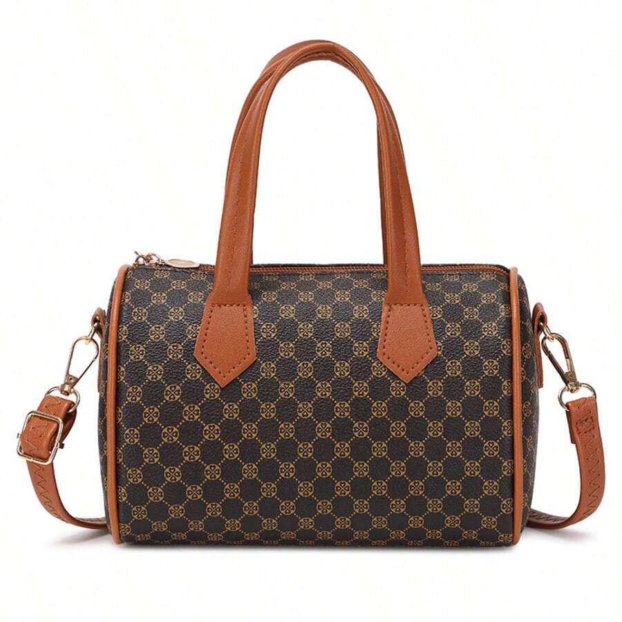 1 件复古老花波尔卡圆点迷你斜挎包，时尚迷你单肩包，女士拉链迷你手提包，适合女性、女孩、女孩、节日礼物、度假、旅行、礼品。