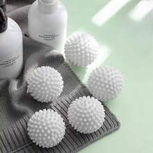 6pcs Reusable Laundry Ball, Laundry Washing Ball For WashingMachine, Laundry Dryer Ball, Fabric Softener Ball, Laundry Drying Ball,Anti-Rolling Laundry Ball, To Reduce Wrinkles, Cleaning Supplies,Household Gadqets - Multicolor - View 2