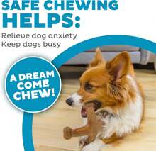 Outward Hound Dogwood Wood Durable Dog Chew Toys, Real Wood &Amp; Calming Hemp, 2-Pack, Medium