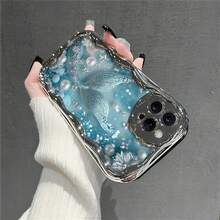 Glitter Mermaid Ocean Tail Element-Design Phone Case, Suitable For IPhone Models 16, 15, 14 Pro Max, 13, 12, 11, XR, XS Plus Phone Cases, Made Of TPU Silicone Material, Providing Shock And Drop Protection, With Drop Protection Function, And Has A Very Good Hand Feel. It Is The Most Suitable Gift For Family, Friends, And Loved Ones. - 銀色 - 查看 4