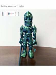 Figurine articulée d'un soldat zombie d'anime - Corps entier imprimé en 3D avec articulations flexibles, matériau plastique, faveur de fête, décoration de bureau, couleurs réfléchissantes uniques, sans électricité nécessaire - Parfait pour Noël, Halloween, Pâques, Thanksgiving. Modèle de guerrier squelette avec mouvement libre