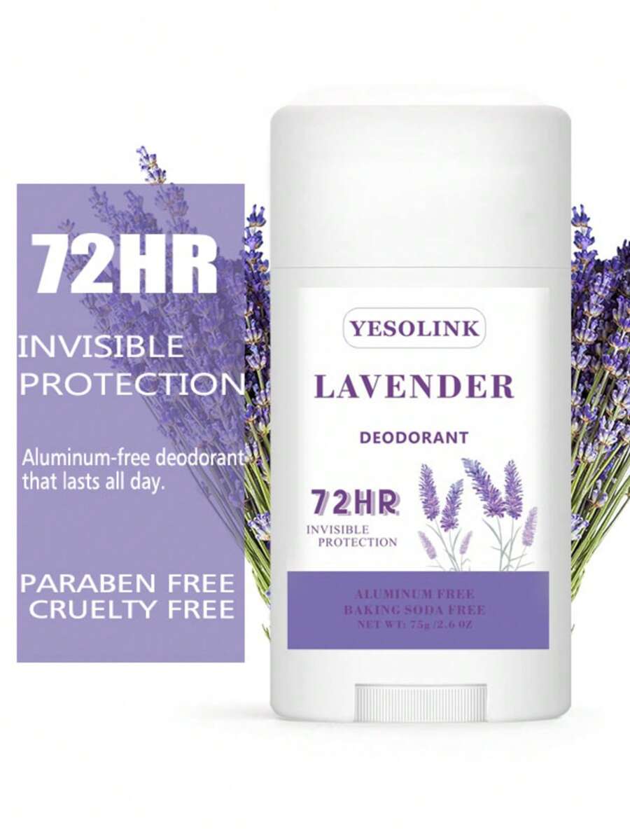 عود مزيل العرق المعطر برائحة الخزامى 75 مل، للإبط والرقبة والجسم والقدمين، يوفر نضارة لمدة 48 ساعة، مناسب للاستخدام الخارجي في الصيف، هدية رائعة