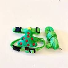 Adjustable Rabbit Harness Set - Cartoon Design With Breathable Leash, Suitable For Rabbits And Small Pets