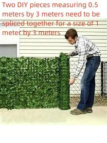 Expandable Artificial Evergreen Ivy Privacy Fence Screen - Plastic Vine Leaves Panel For Artificial Green Wall, Outdoor Garden, Patio, Yard, Balcony Decor, Multi-Purpose Greenery Hedge Covering, Suitable For Thanksgiving