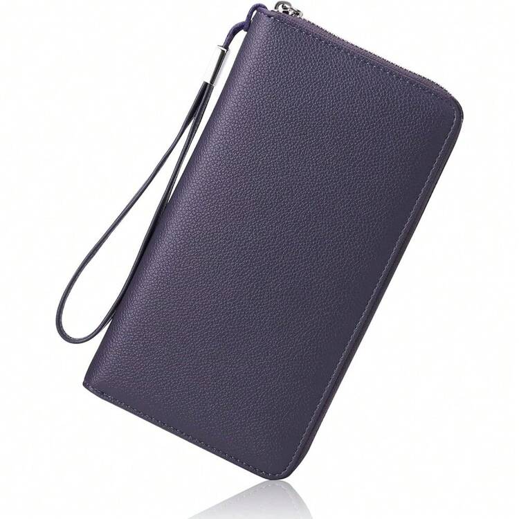 Women's Genuine Leather Wristlet Wallet GOIACII Genuine Leather