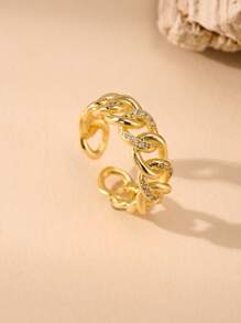 1 Pc Fashionable Luxury Minimalist Ring, Versatile Stylish Women Accessory