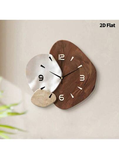 1pc Creative Art ation Wand Clock, Super Quiet Quartz Movement, No Ticking Sound, Room ation, Home Living Bedroom Classroom Kitchen Office Restaurant Ho view 2