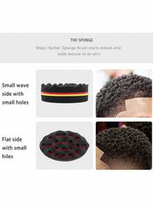 1pc African Curly Hair Care Tool Curly Sponge, Fashionable Sponge Brush, Suitable For Black People To Perm Curly Hair, Hair Tools, Hair Products And Accessories For Barber Salon Beauty Travel Essentials