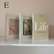 1 pieza/3 piezas Libros falsos plegables, Juego de libros falsos de lujo para decoración de sala de exposición, mesa de café, villa, hotel, hogar, fotografía