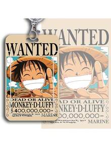 Custodia protettiva per tessere identificative, tessere mensa, tessere bus, tessere bancarie, con stampa "Re dei Ladri", "Ricercato", "Solon Sanji", adatta per uso scolastico e altri utilizzi