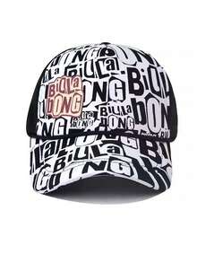 1 件印花卡通字母男女通用时尚棒球帽，街头嘻哈太阳帽 - M - 查看 6