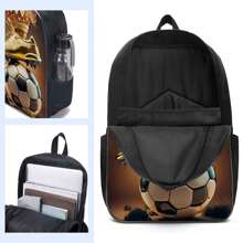 Mochila de 3 piezas para niños de 16,5 pulgadas, mochila escolar con lonchera y estuche de lápices para escuela primaria y secundaria