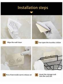 1pc No Drill Triangular Bathroom Shelf Rack, Wall Mounted Toilet Shower Vanity Organizer Rack