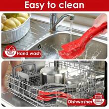 Versatile 2-In-1 Stainless Steel & Silicone Cooking Tongs - Heat Resistant, Adjustable Design For BBQ, Bread, Fish, Eggs, Steak, Pancakes & Salads - Non-Stick Kitchen Tool