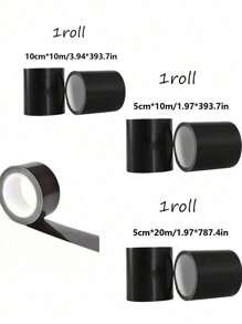 1 Roll /5 M High Adhesive Black Duct Tape For Cushion Repair, Wear Repair Tape, Sofa Repair Subsidy, Motorcycle Seat Self-Adhesive Leather Tape, Strong Adhesive Tape, Suitable For Hotel/Restaurant/Office/Commercial Use.