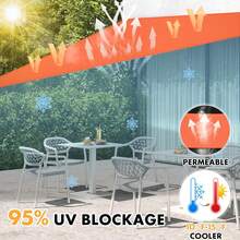 1/3 piezas,Toldo de vela triangular, impermeable y plegable, apto para terrazas, tela toldo de Oxford, utilizada para patios, jardines, actividades al aire libre, sombrillas de patio trasero, carpas de camping, telas de sombrilla, velas de sombrilla, toldos de patio, velas de sombrilla al aire libre, sombrillas, bloqueo UV, proporcionando efecto de sombra - Multicolor - Ver 4