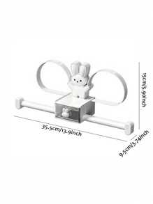 1pc Multifunctional Wall Mount Bunny Shaped Hair Accessory Organizer Holder, Perfect Gift For Granddaughters, Daughters, Girlfriends