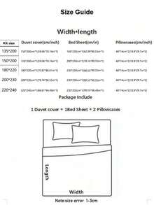 4pcs/Set Minimalist Style Soft Washed Cotton Bedding Set (1pc Duvet Cover + 1pc Flat Sheet + 2pcs Pillowcases), Skin-Friendly Aloe Vera Cotton Printed Bed Sheets & Quilt Cover, 360-Degree Non-Slip, No Optical Brighteners, Breathable, Moisture-Wicking, Soft Touch, Durable, Fade-Resistant, Antibacterial, Thick & Warm Bedding Set