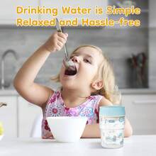 1pc 280ml Silicone Straw Cup, Leak-Proof Soft Spout Cup For School Kids, Durable And Easy To Clean