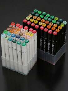 1 pieza Soporte de almacenamiento para bolígrafos marcadores, soporte con 12/30/40/60/80/120/168 agujeros para almacenar bolígrafos, muy adecuado para encontrar fácilmente los colores, ordenado y limpio, caja para bolígrafos marcadores, útiles escolares, de vuelta a clases