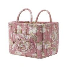Large Capacity Fabric Storage Baskets Laundry Baskets with Easy Carry Handles Laundry Hampers - Estampado floral 345 - Ver 7