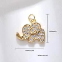 Collar con colgante de caballo de cobre con efecto de goteo de aceite, colgante de joyería de animales como perro globo, leopardo, elefante con circonita, accesorios de joyería de lujo DIY, regalo para novio, novia, mejor amigo