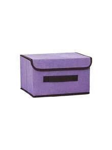 1pc Foldable Storage Box, Large Capacity Cloth Storage Bin - Ideal For Space-Saving, Clothes Organization, Decorations For Festivals, Rooms, Home, Bedroom
