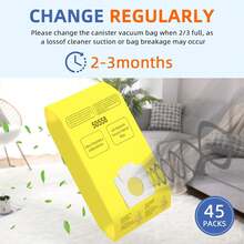 45 Pack Vacuum Cleaner Bags Replacement For Kenmore Canister Type C/Q 5055 5055 50557 50558, Type C-5 C-18,200 Series, 400 Series, 600 Series, 700 Series, 800 Series Vacuums - 紫色 - 查看 6