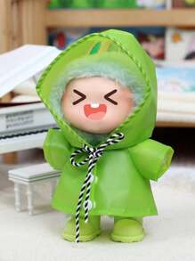 1pc Doll Raincoat For Labubu (Doll Not Included), Exquisite Doll Accessories, Suitable For Labubu Decoration, Collection, Birthday, Desktop Decoration, Halloween