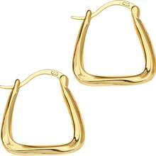 Ladies' Simple And Fashionable Golden Ring Earrings - High Quality Fashion Jewelry, Perfect Gift For Girlfriends, Suitable For Daily Wear And Special Occasions, Cute Earrings, Elegant Accessories, Exquisite Design, Women's Jewelry, Women's Fashion - Vàng - Xem 10