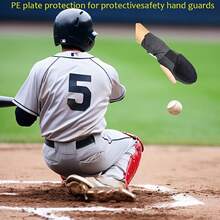 Women's Outdoor Gloves, Unisex Baseball Glove For Men And Women With Durable Finger Protection, Washable Catching Mitts, Black Rubber Fabric, Baseball Training Catches, Softball Practice Base Glove, Adult Sliding Gloves For Men And Women - Black - View 9