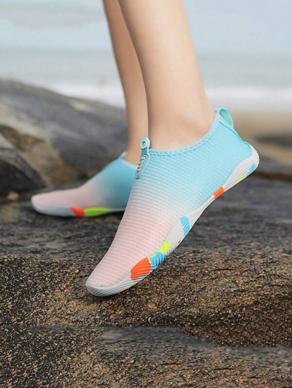 Teenagers' Summer Aqua Shoes, Anti-Slip Rubber Sole, Breathable Mesh, Lightweight Swimming Shoes, Outdoor Water Trekking Shoes, Fast Drying Beach Shoes, Suitable For Swimming, Fishing, Running, Jumping Rope, Fitness, Aerobics, Surfing, Rafting, Yoga, Indoor/Outdoor Activities