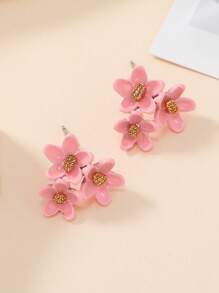 1 par de pendientes de aro geométricos elegantes y versátiles, adecuados para el uso diario de las mujeres y como regalo
