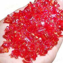 100PCS Iridescent Acrylic Tulip Beads – Mixed Colors, DIY Flower Charms For Jewelry & Crafts - Flower - View 6