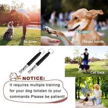 2pcs Dog Training Whistle Set, Dog Whistle, Pet Dog Whistle Ultrasonic - Multicolor - View 3
