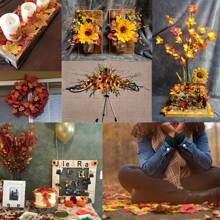 100pcs Bright Artificial Maple Leaves, 5 Autumn Colors, Lifelike Silk Garland, Party Table Decoration, Table Decoration Materials, Creative Celebration Supplies, Lightweight, Easy To Clean And Reusable, Sprinkled On The Table, Floor, Perfect For Halloween Party Decorations And Crafts, Christmas, Birthday Party Decorations Home Decor Halloween Decor Fall Decor Room Decor