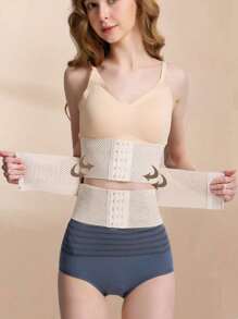 1 pieza es una prenda moldeadora deportiva y casual ajustada específicamente diseñada para mujeres, con un cinturón de goma de cloropreno segmentado y transpirable con hebilla y un cinturón acelerador de quema de grasa de plástico para el control de la grasa abdominal y el entrenamiento de la cintura. Este es un cinturón moldeador que puede ayudarte a ejercitarte mejor. Cinturón de cintura adecuado para ejercicio, hogar, deportes y caminar.