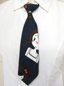 1 件动物印花休闲涤纶弹性发带，街头风格发饰，适合所有季节