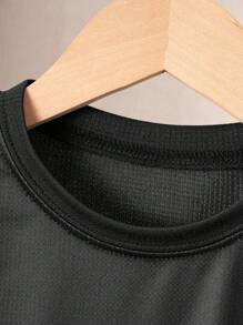 2pcs/Set Teen Boys Casual Sports Gradient Line Print Short Sleeve T-Shirt And Solid Color Shorts, Football Uniform Suit Suitable For Academy, Daily Sports, Warm-Up Training