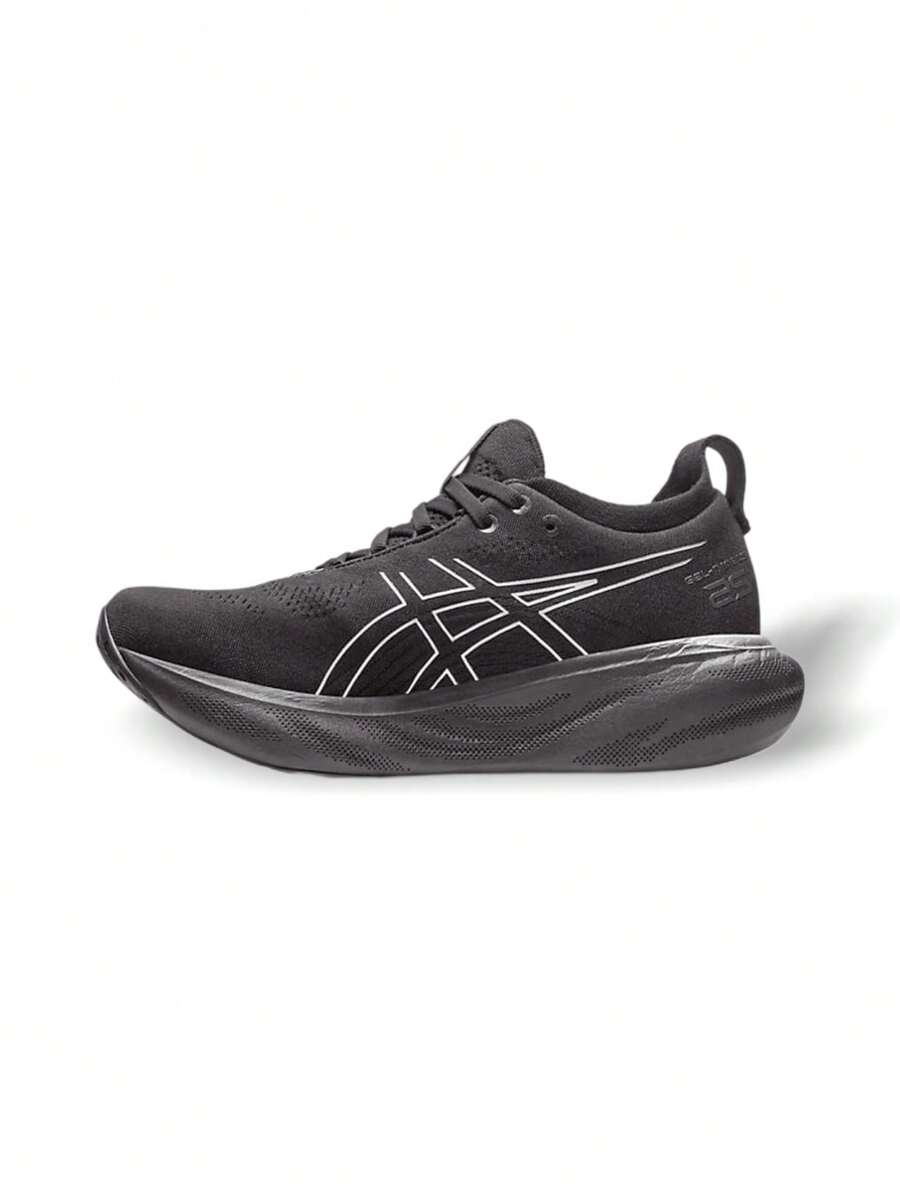 Asics WMNS Gel-Nimbus 25 Platinum 女子跑步鞋黑色纯铂金高级缓震 1012B435-001 - 黑色 - 查看 1
