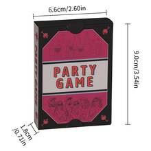 Party Games, Date Night Board Games, Friends Gathering Tabletop Games, Adult Games, Party Carnival Entertainment Supplies, Thanksgiving, Christmas, Fun Holiday Gifts, Playing Cards, Card Games, Cards, Playing Cards, Card Games, Valentine's Gifts - Black - View 3