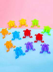 36 pièces Mini grenouilles sauteuses - jouets de doigts en plastique colorés, apprentissage amusant et cadeaux de fête, idéaux comme cadeaux d'anniversaire, durables, sans pile, jeux interactifs, récompenses en classe et fourre-tout de sac cadeau. Jouets de fête, design de grenouille ludique, jouets en plastique de qualité, jeux de grenouilles sautantes amusants, grenouille sautante en plastique de couleur unie, jouet éducatif pour enfants, cadeau pour la fête des enfants