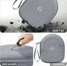 Headphone Case Compatible With Sony WH-CH520 Wireless Headphones Bluetooth On-Ear Headset With Microphone, Over Ear Noise Cancelling Earphone Bag For USB Cable For Work- Black (Box Only) (Grey) - 灰色 - 查看 1