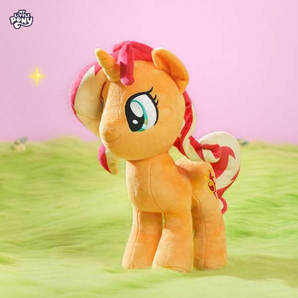 Hasbro Offiziell authentische  Stofftier Plüschpuppe 30cm Anime Cartoon weiches Spielzeug Kawaii Geschenkidee für Mädchen (Sunset Shimmer)