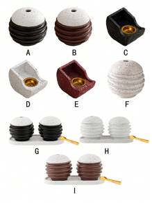 1 Peça Queimador de Incenso Esférico de Resina Manual, Preto, Chocolate, Cor de Café, Estilo Minimalista Moderno, Oriente Médio, Suporte de Incenso Árabe, Decoração Doméstica para Quarto, Sala de Estar, Escritório, Hotel, Festival